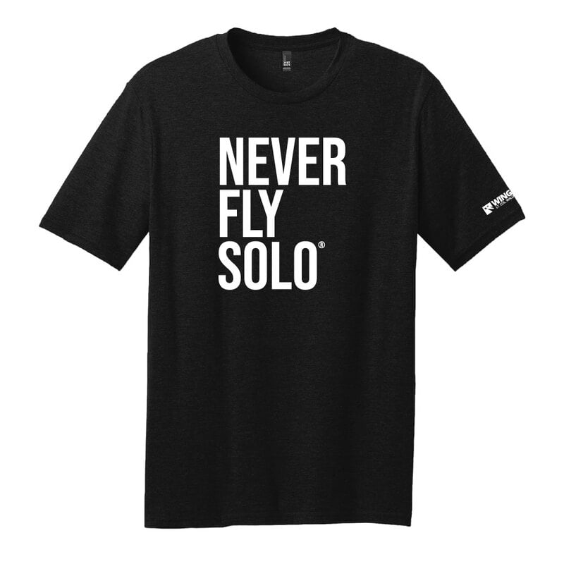 Never Fly Solo Wingman T-shirt